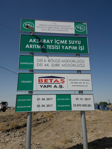 Aksaray İçme Suyu Arıtma Tesisi Aksaray Merkez Aksaray İçme Suyu Arıtma Tesisi Aksaray Merkez