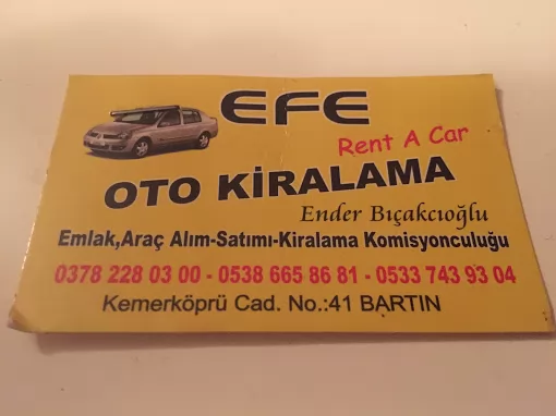 EFE OTO KİRALAMA - Kiralık Araç Bartın - Bartın Araba Kiralama - Bartın Araç Kiralama Bartın Merkez