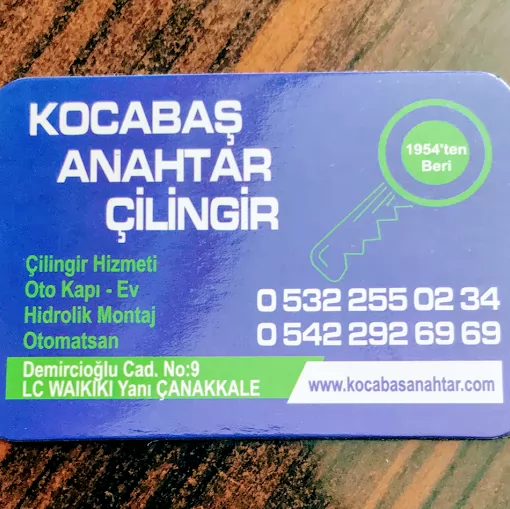 Canakkale cilingir Kocabaş anahtar Çanakkale Merkez