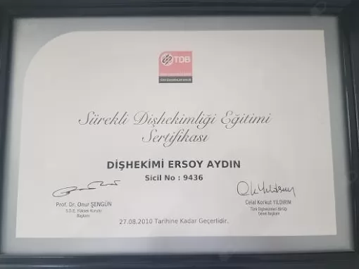 Dt. Ersoy Aydın, Diş Hekimi Hatay Defne