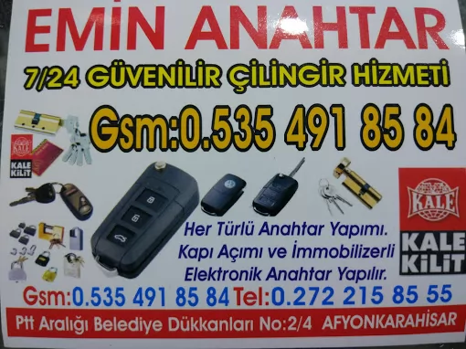 Emin Anahtar Çilingir Afyonkarahisar Merkez