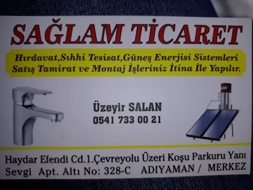 Sağlam Ticaret Sıhhi Tesisat ve Güneş Enerji Sistemleri Adıyaman Merkez