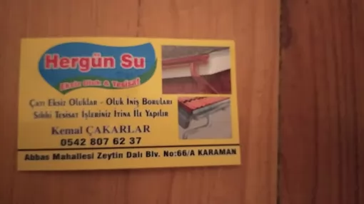 Hergün Su Sihhi Tesisat Karaman Merkez