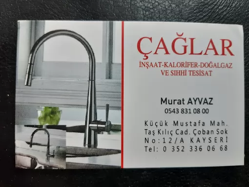 Çağlar sıhhi tesisat doğalgaz inşaat Kayseri Melikgazi