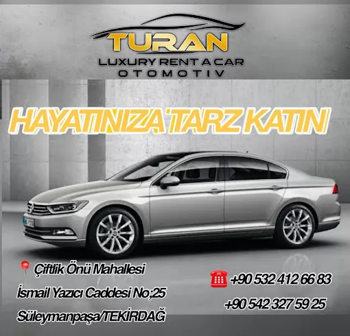 TURAN RENT A CAR Tekirdağ Süleymanpaşa