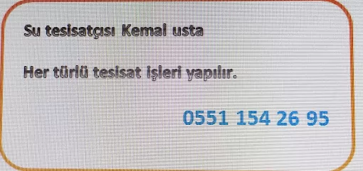 Antakya Su Tesisatçısı Kemal Usta Hatay Antakya