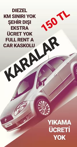 Karabük Oto Kiralama Karalar Rent a Car Karabük Merkez