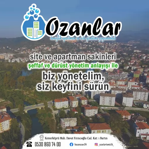 OZANLAR TEMİZLİK SİTE VE BİNA YÖNETİMİ Bartın Merkez