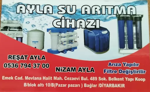 Ayla Su Arıtma Cihazları Diyarbakır Bağlar