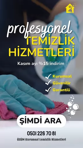 Özüm Kurumsal Temizlik Oto. End. San. Tic. Ltd. Şti. Eskişehir Tepebaşı