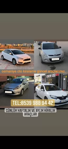 Osmaniye oto kiralama Osmaniye Merkez