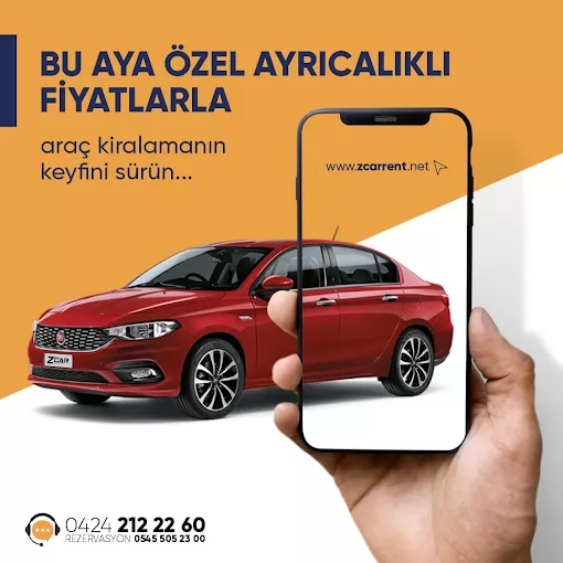 Elazığ Oto Kiralama | Z Car Rent Elazığ Merkez