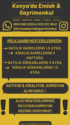 KONYA'DA EMLAK Konya Selçuklu