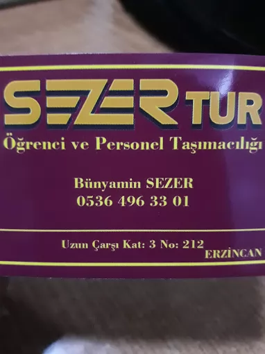 Sezer tur Erzincan Merkez