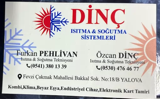 DİNÇ ISITMA & SOĞUTMA SİSTEMLERİ Yalova Merkez