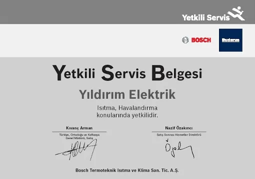 Bosch Buderus Kombi Yetkili Servisi Yıldırım Elektrik Bobinaj Afyonkarahisar Merkez