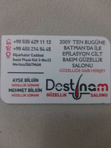 Destinam güzellik merkezi Batman Merkez