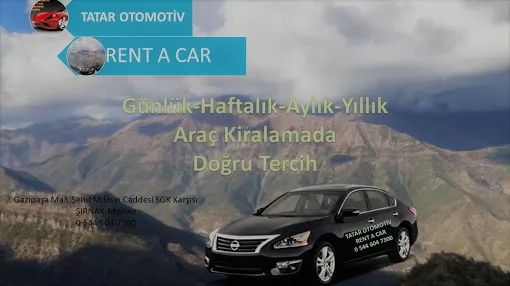 TATAR RENT A CAR ŞIRNAK OTO KİRALAMA Şırnak Merkez