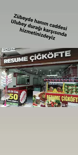 RESUME ÇİĞKÖFTE ZÜBEYDE HANIM Ordu Altınordu