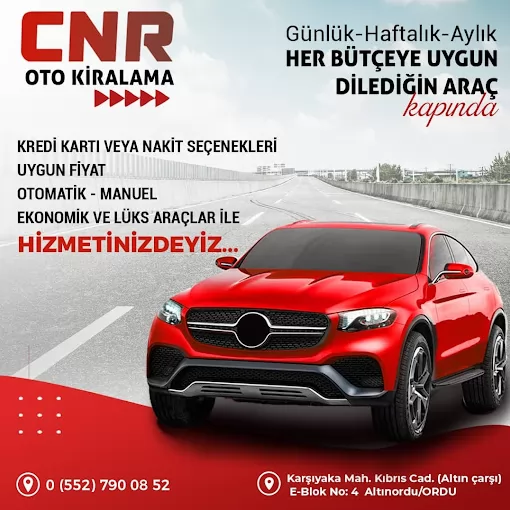 Ordu Cnr Rent A Car Ordu Altınordu