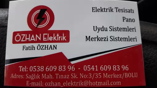 Özhan Elektrik Bolu elektrik-Bolu da elektrikci- Bolu elektrik arza-tadilat tamirat Bolu Merkez