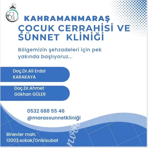 Kahramanmaraş Çocuk Cerrahisi ve Sünnet Kliniği Kahramanmaraş Onikişubat