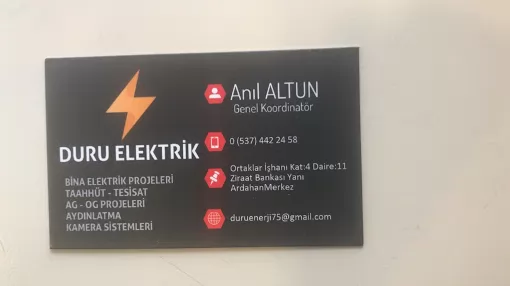 Ardahan Duru Elektrik Ardahan Merkez