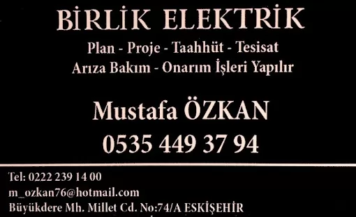 BİRLİK ELEKTRİK Eskişehir Odunpazarı