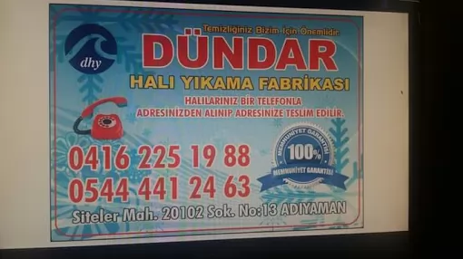 DÜNDAR HALI YIKAMA FABRIKASI Adıyaman Merkez