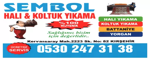 Kırşehir sembol halı yorgan Koltuk yıkama Kırşehir Merkez