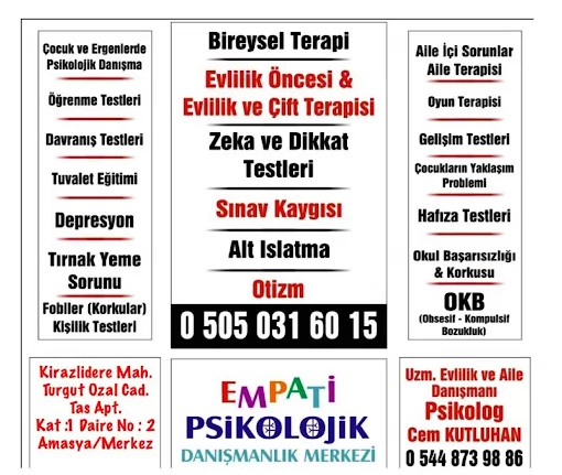 EMPATİ PSİKOLOJİK DANIŞMANLIK MERKEZİ Amasya Merkez