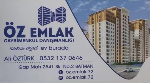 Batman Öz Emlak Gayrimankul Danışmanlığı Batman Merkez