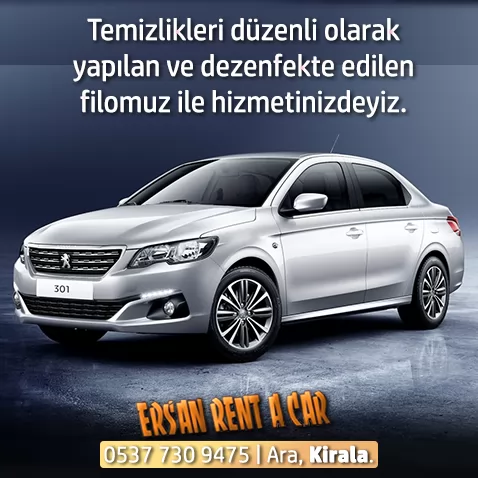 Ersan Rent a Car - Aydın Rent a Car - Aydın Merkez Araç Kiralama - aydın araba kiralama hizmeti Aydın Efeler