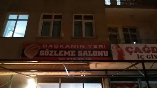 Başkan'ın yeri Gözleme salonu Aksaray Merkez