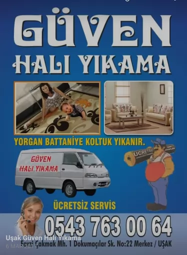 Uşak Güven Halı Yıkama Uşak Merkez