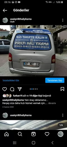 PIRILTI HALI YIKAMA Uşak Merkez