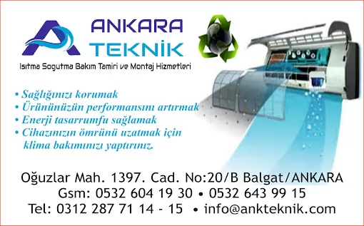 Ankara Teknik Isıtma Sogutma Ankara Çankaya