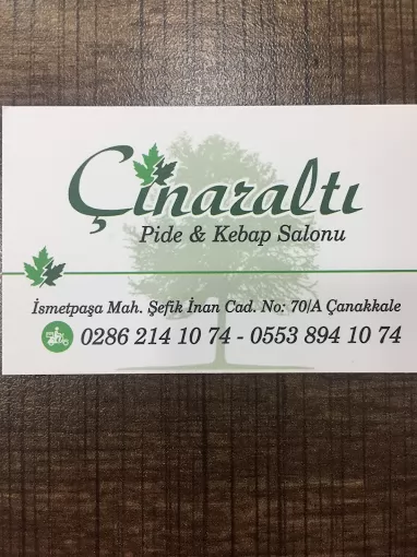 Çınaraltı Pide ve Kebap Salonu Çanakkale Merkez