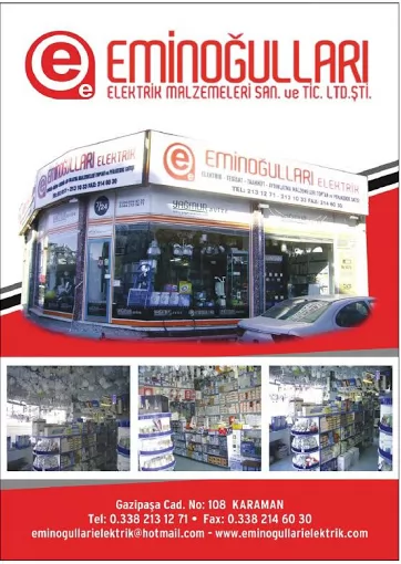 Eminoğulları Elektrik ltd. şti. Karaman Merkez