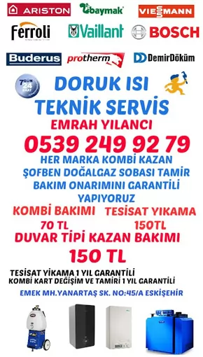 doruk ısı kombı servısı Eskişehir Odunpazarı