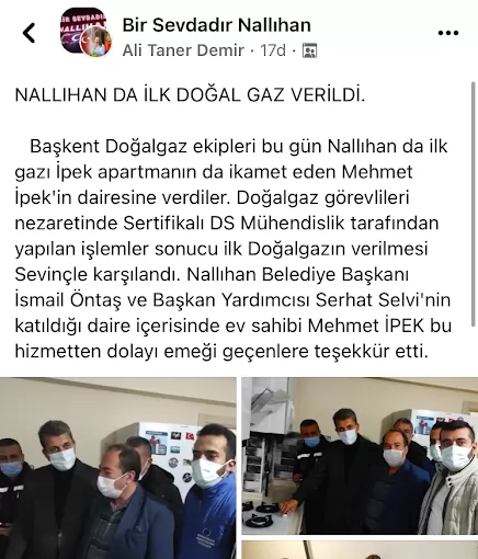 D&S MÜHENDİSLİK DOĞALGAZ -NALLIHAN Ankara Nallıhan