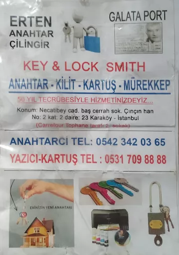 Erten Anahtar Çilingir İstanbul Beyoğlu