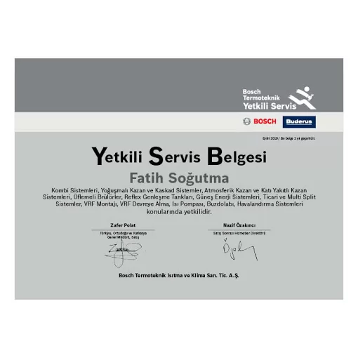 BOSCH TERMOTEKNİK BUDERUS YETKİLİ SERVİS Amasya Merkez