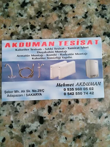 Akduman Tesisat Sakarya Adapazarı