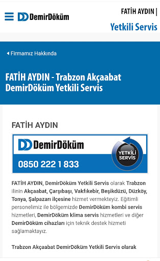 Demirdöküm Trabzon Demirdöküm Trabzon
